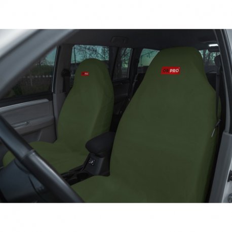 Комплект брудозахисних чохлів ORPRO на передні сидіння (Зелений)