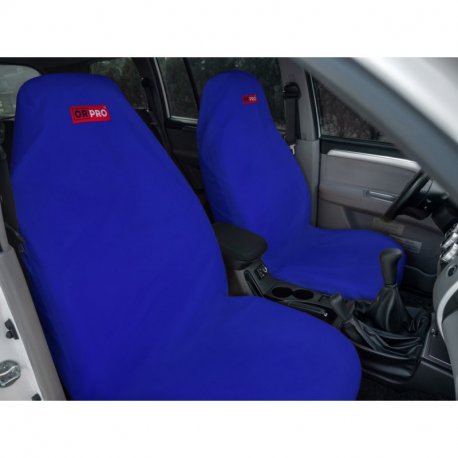 Комплект грязезащитных чехлов ORPRO на передние и заднее сиденья (Синий)