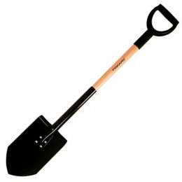 Лопата с деревянной ручкой Fiskars PRIMA