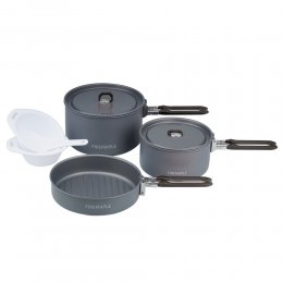 Набір посуду для кемпінгу Fire-Maple Feast на 2-3 особи з нержавіючої сталі і анодованого алюмінію (Чорна)