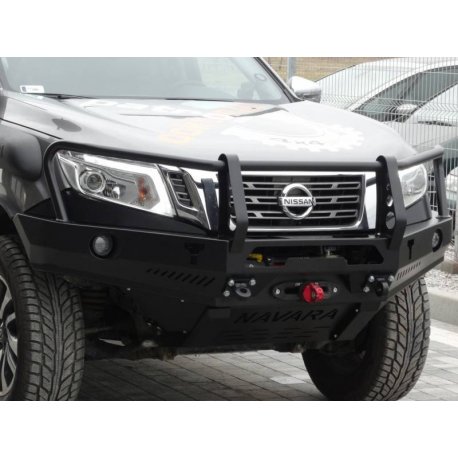 Силовий бампер з кенгурятником для Nissan Navara D23 2014+