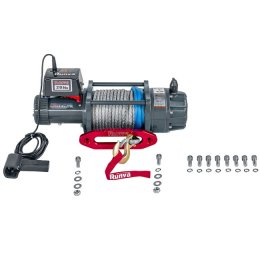 Влагозащищенная лебедка 12V Runva EWB 20000lbs (Синтетический трос)