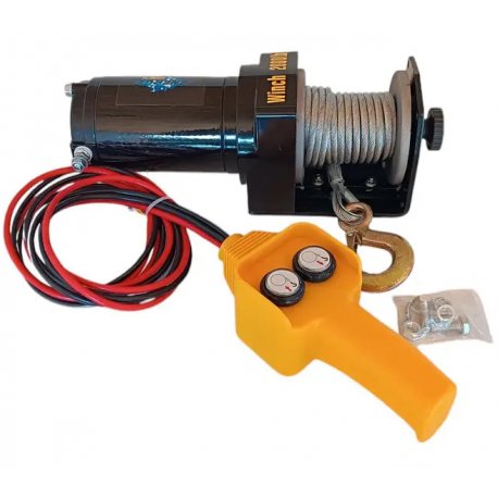 Лебедка электрическая 12В EnergyWinch 2000lb / 907кг