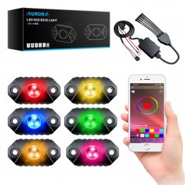 Светодиодная подсветка Aurora Rock Light RGB (6шт)