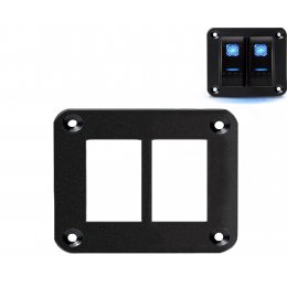 Алюминиевая рамка под 2 тумблера