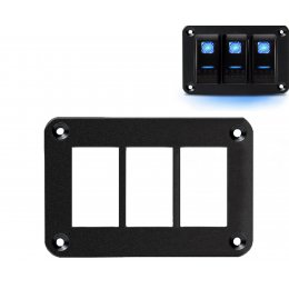 Алюмінієва рамка під 3 тумблери
