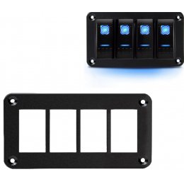 Алюмінієва рамка під 4 тумблери