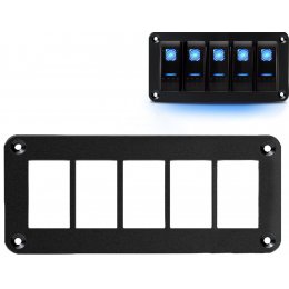 Алюмінієва рамка під 5 тумблерів