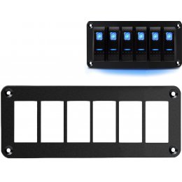 Алюминиевая рамка под 6 тумблеров