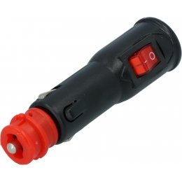 Универсальный штекер для прикуривателя 12/24 В с предохранителем и кнопкой вкл/выкл