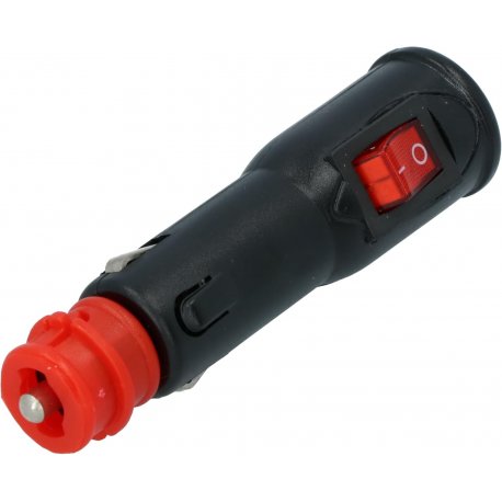 Универсальный штекер для прикуривателя 12/24 В с предохранителем и кнопкой вкл/выкл