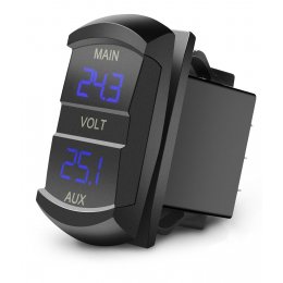 Цифровий вольтметр для двох АКБ