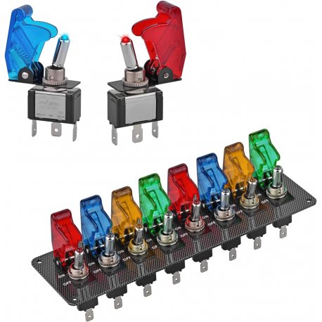 Универсальная панель переключателей с защитными крышками