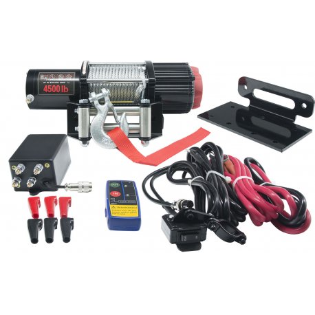 Лебедка для квадроцикла ElectricWinch 4500 (Стальной трос)