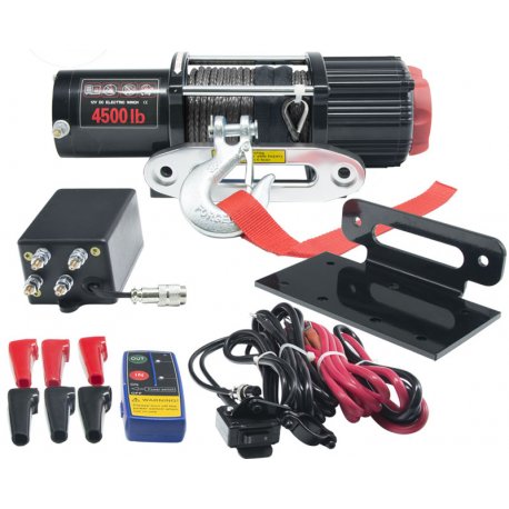 Лебідка для квадроцикла ElectricWinch 4500lbs (Синтетичний трос)