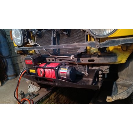 Площадка для установки лебедки в штатный бампер Toyota Fj-Cruiser