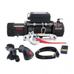 Лебідка для позашляховика Electric Winch 12000lbs (Синтетичний трос / 24В)