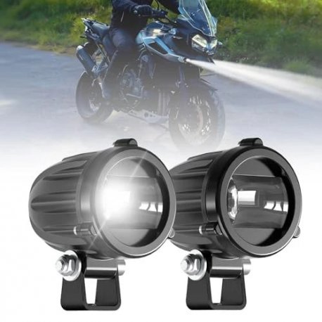 Комплект круглых светодиодных фар 2"Aurora для мотоциклов (30W, Угол рассеивания 170°)