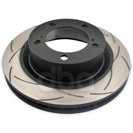 Передний тормозной диск DBA T2 Slot Toyota Land Cruiser Prado 250 (под диски R17)