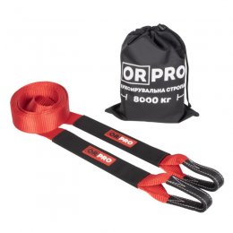 Буксировочная стропа ORPRO 8000 кг / 5 метров (петля/петля)