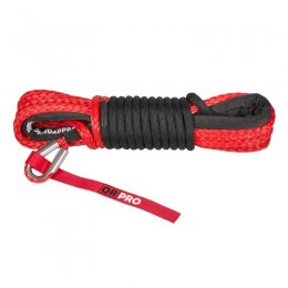 Синтетичний трос ORPRO для лебідки 15м 10мм (червоний, без гака)